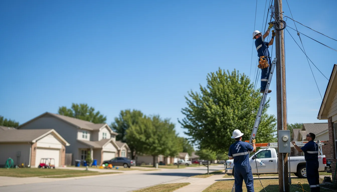 Residential electrician providing installation services in Abbotsford, WI